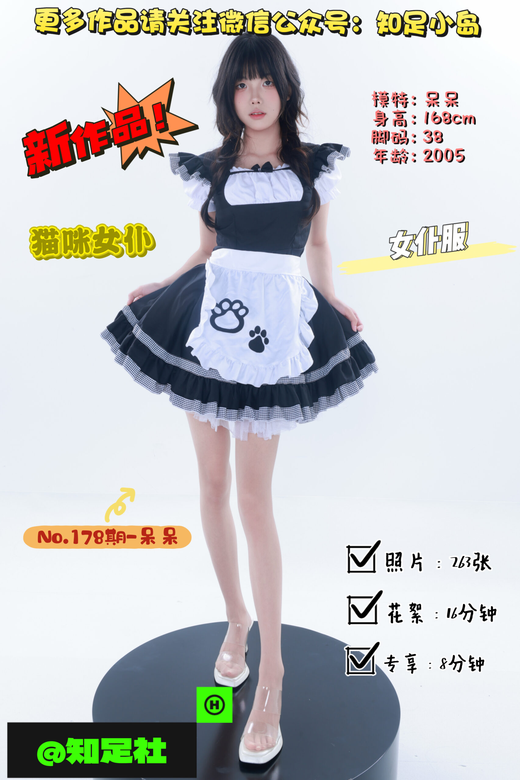 第178期-呆呆-猫咪女仆，甜蜜来袭！[263张图片+16分钟视频]-已完结